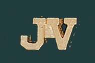 Junior Varsity Metal Chenille Letter Insignia Pin 1