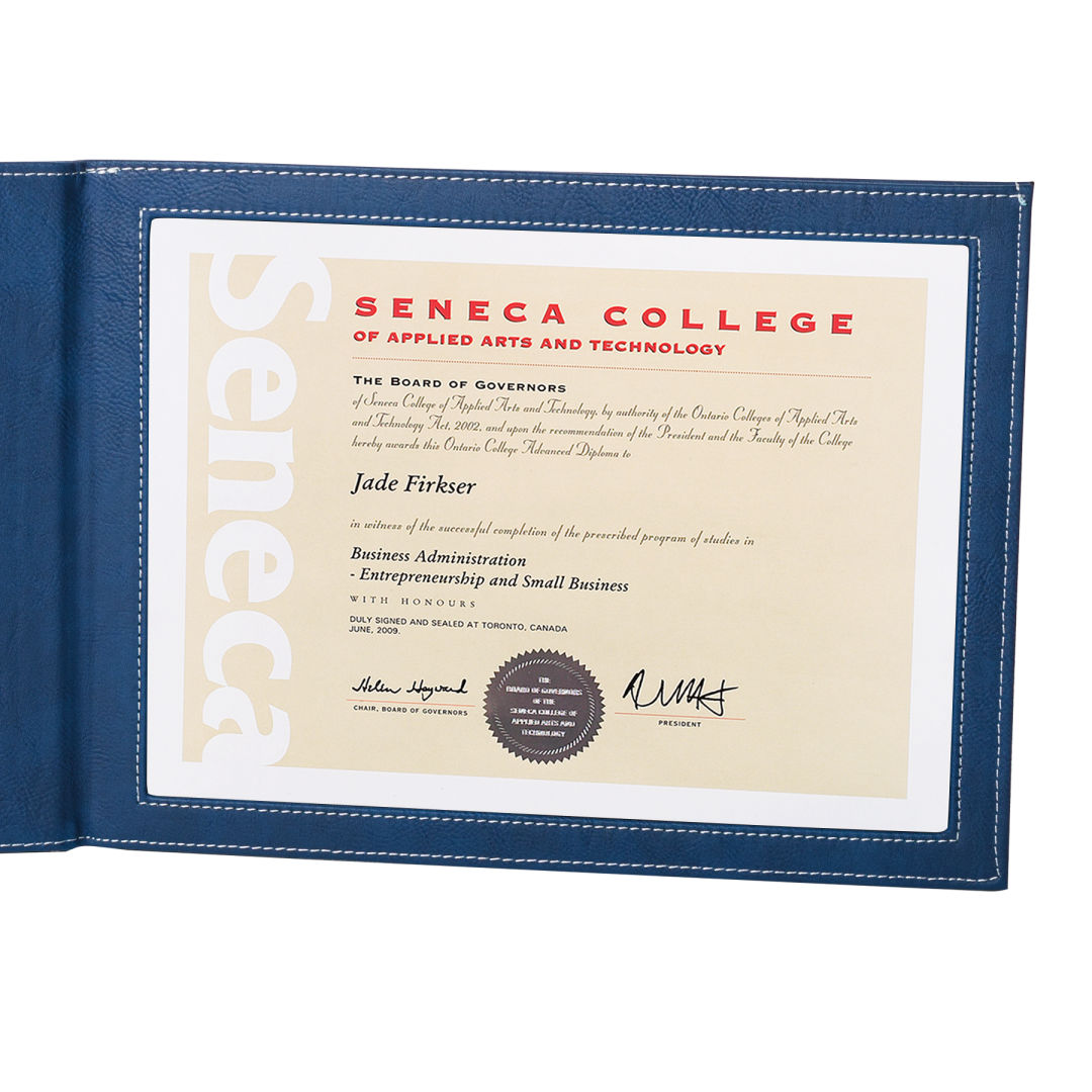 Leatherette Certificate Holder 8