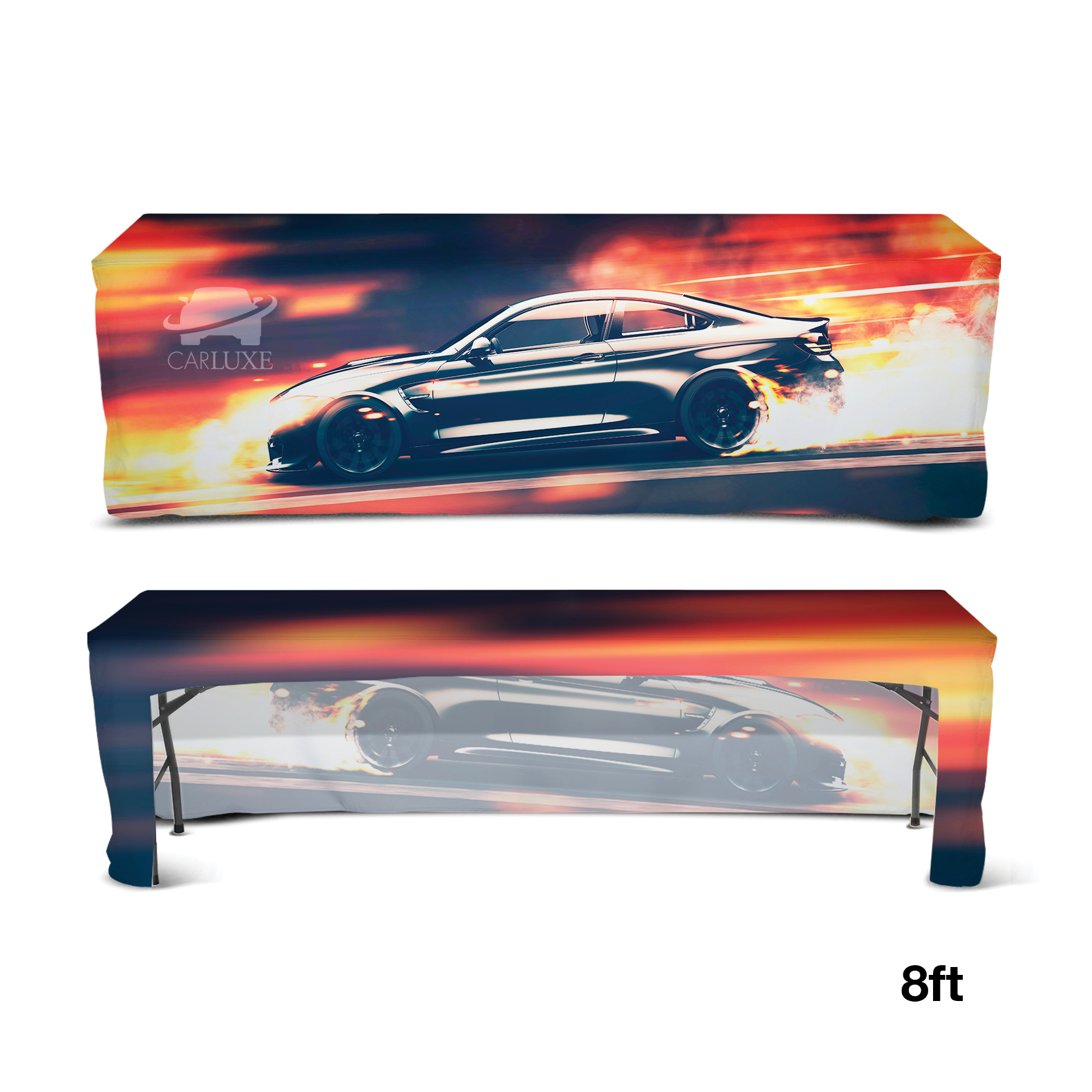 DisplaySplash 8' Fitted Open Back Table Cover 3