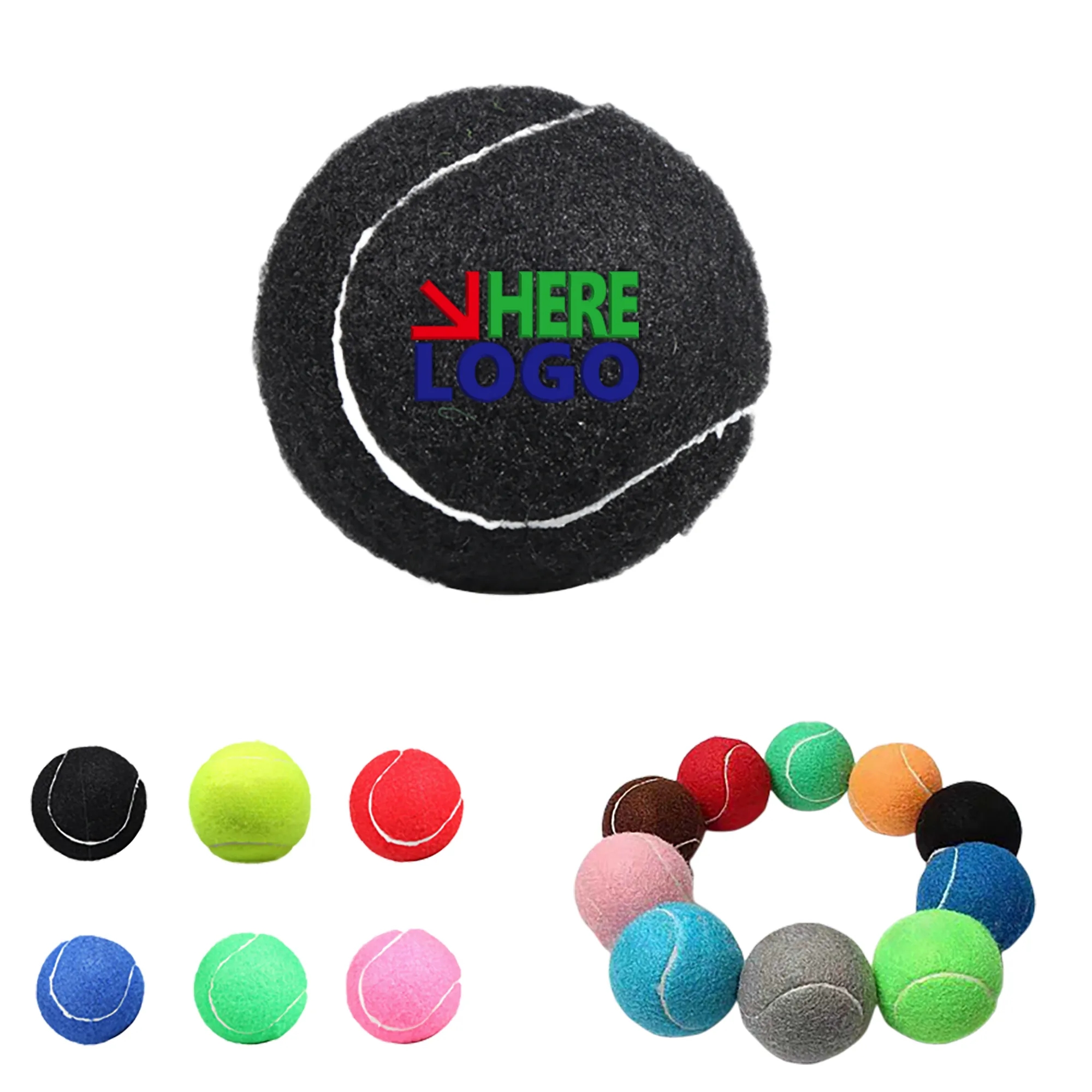 2.5 Inch Colored Interactive Puppy Tennis Balls MOQ 50 PCS 3