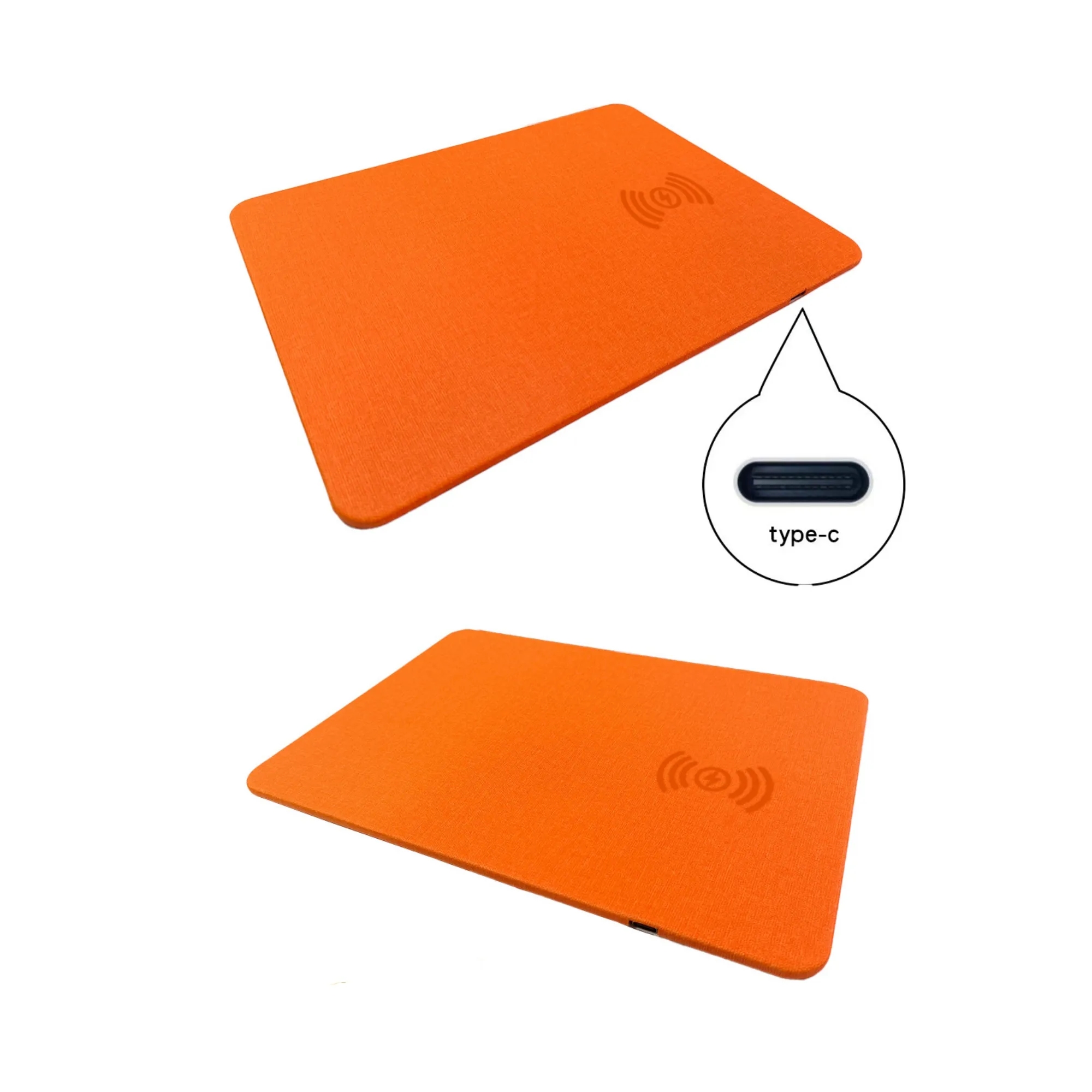 Leather Mouse Pad With Wireless Charging 9