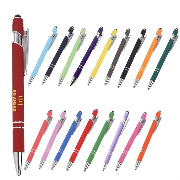 Metal Soft Touch Stylus Ballpoint Pen 7
