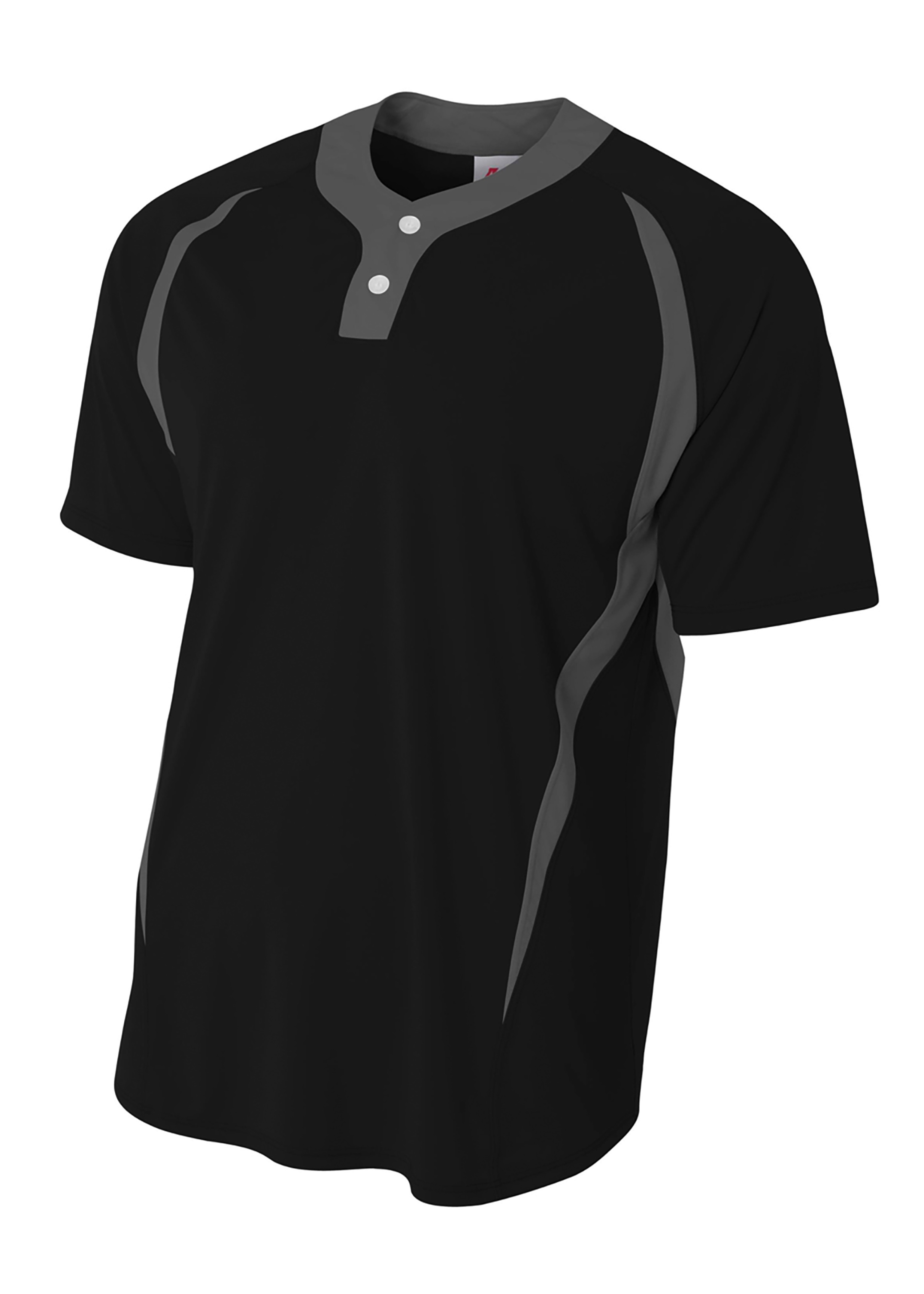 A4 2-Button Color Block Henley 9