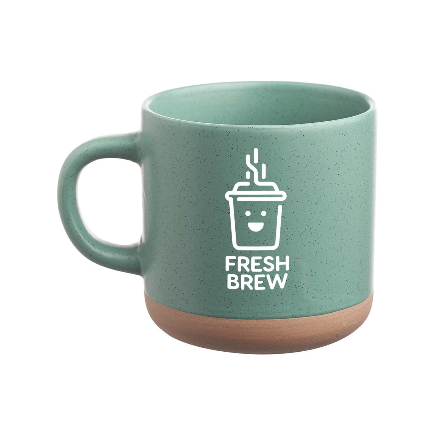 11 oz. Petite Speckled Clay Ceramic Mug (1 Color Imprint) 2