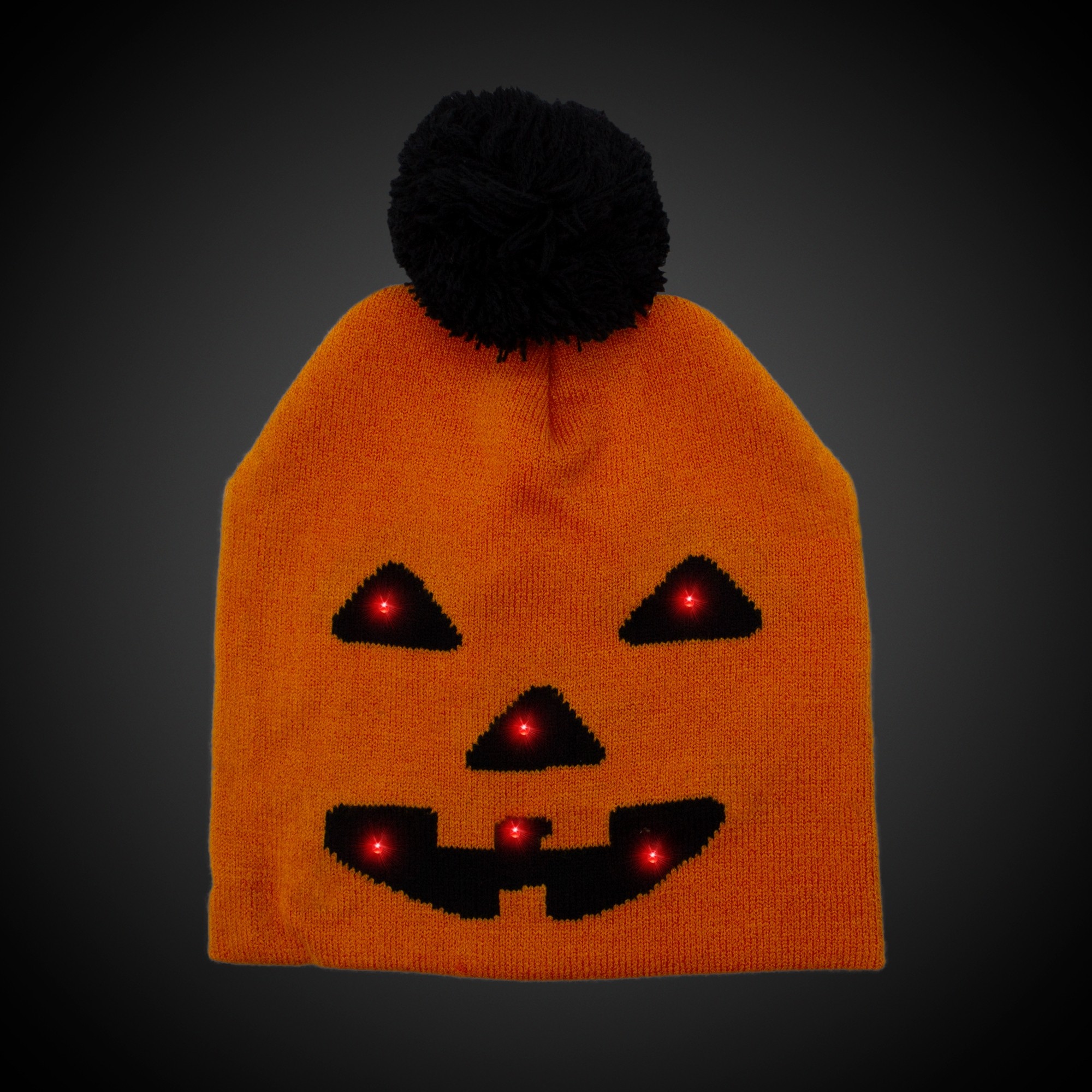 Halloween Pumpkin LED Knit Hat 4