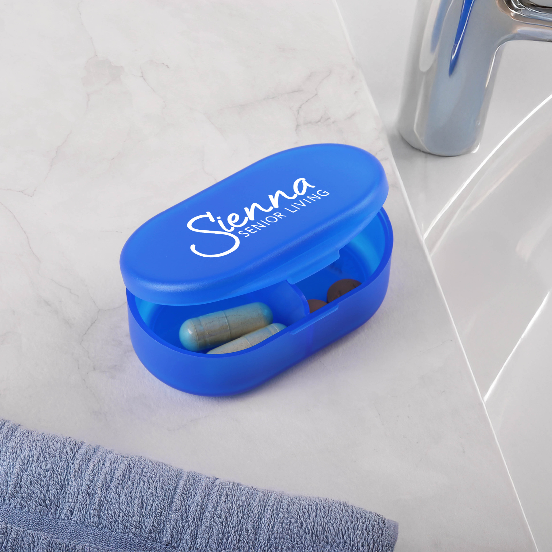 Dual Compartment Pill Box 13
