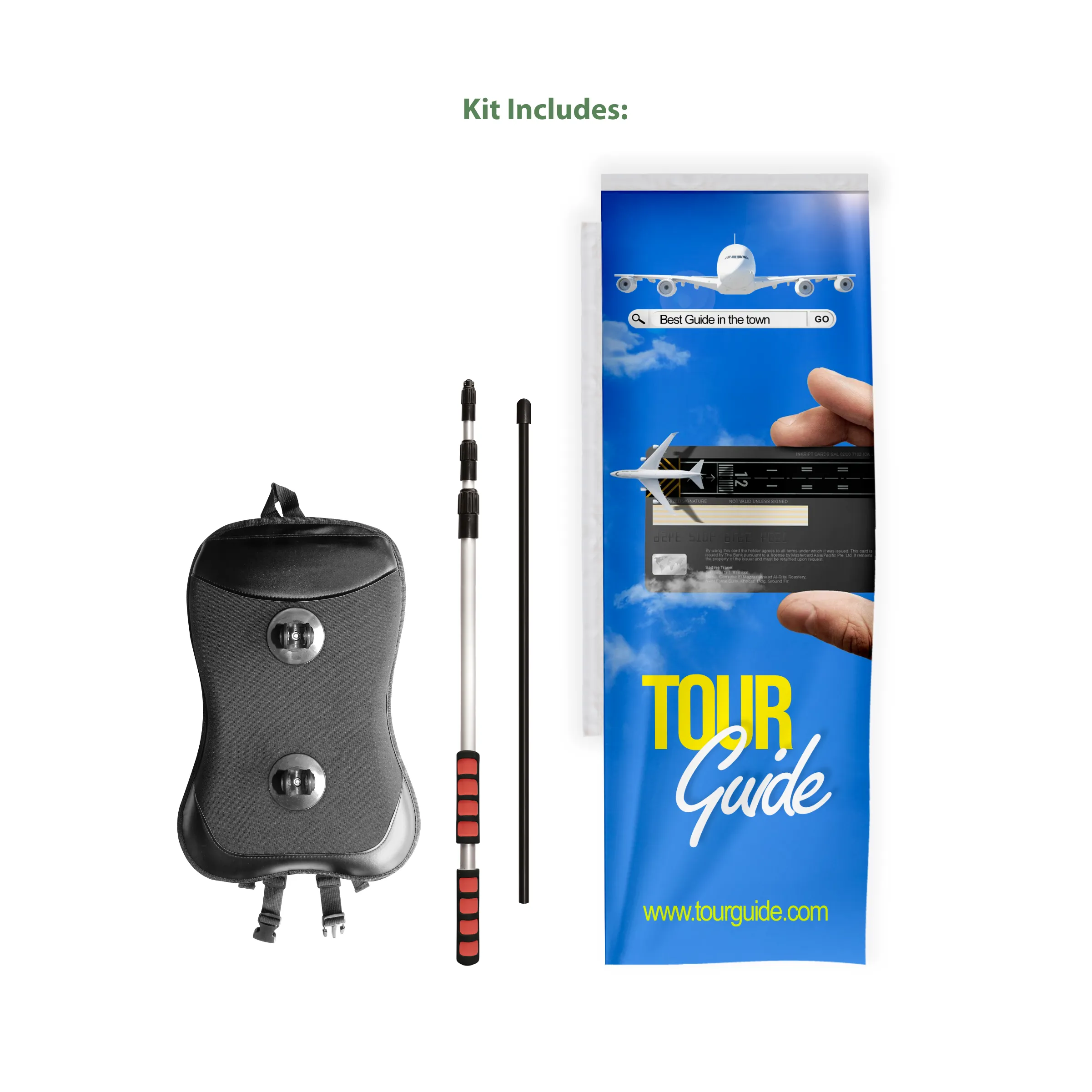 Backpack Flag - Custom Rectangle Single Sided Flag (16"x48") 3