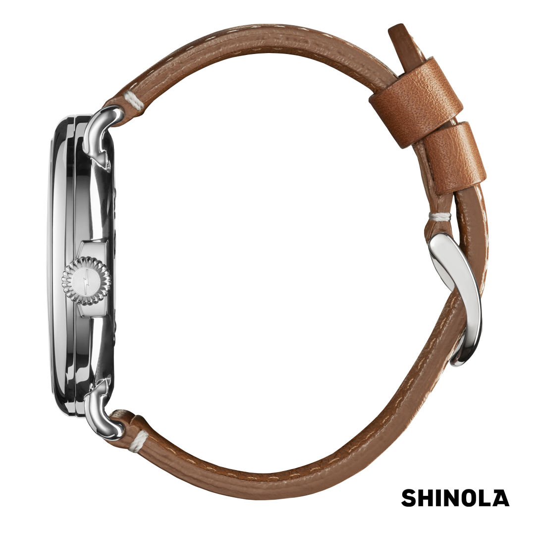 Shinola® Runwell Watch - White/Tan 2