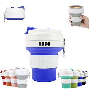 350ml Silicone Collapsible Cup With Carabiner 16
