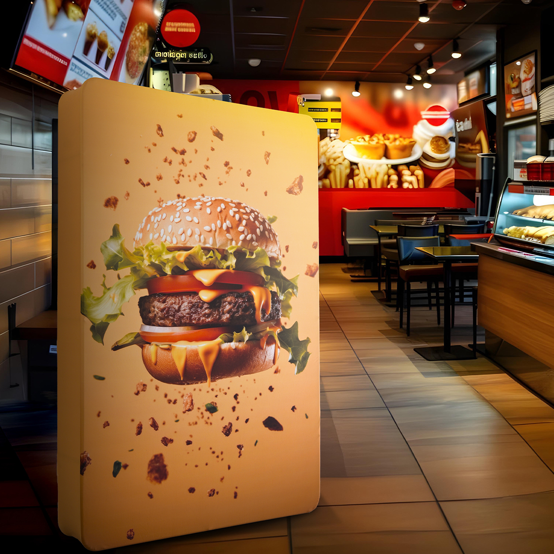 3D Fabric Banner Stand with Round Corners - 6.5' x 10' (Graphic & Hardware Combo) 7