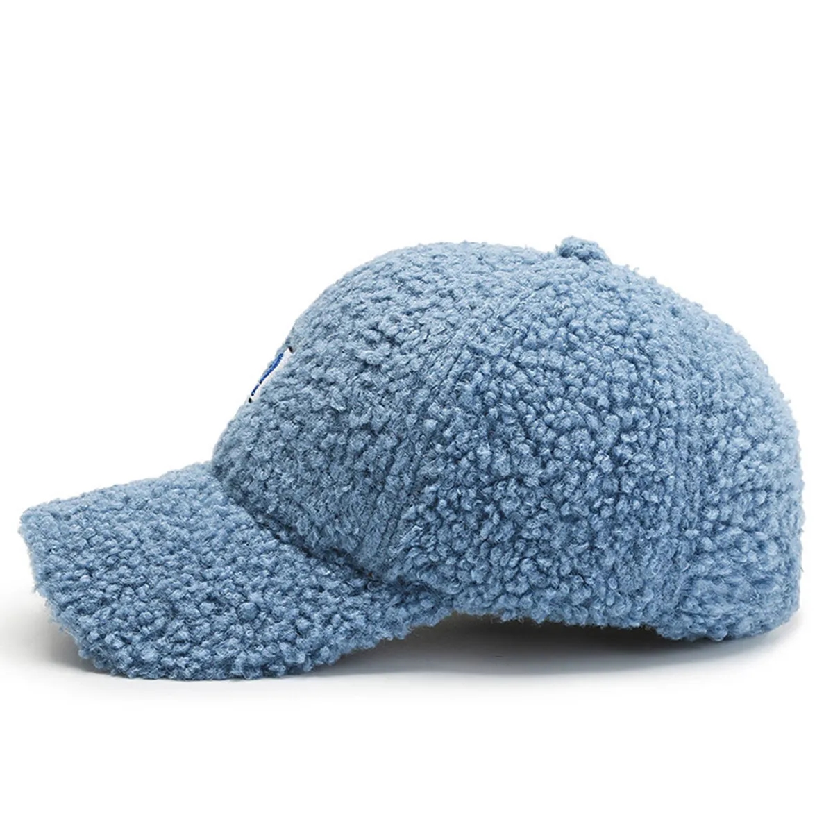 Adjustable Autumn Winter Lamb Hair Cap Warm Baseball Hat 3