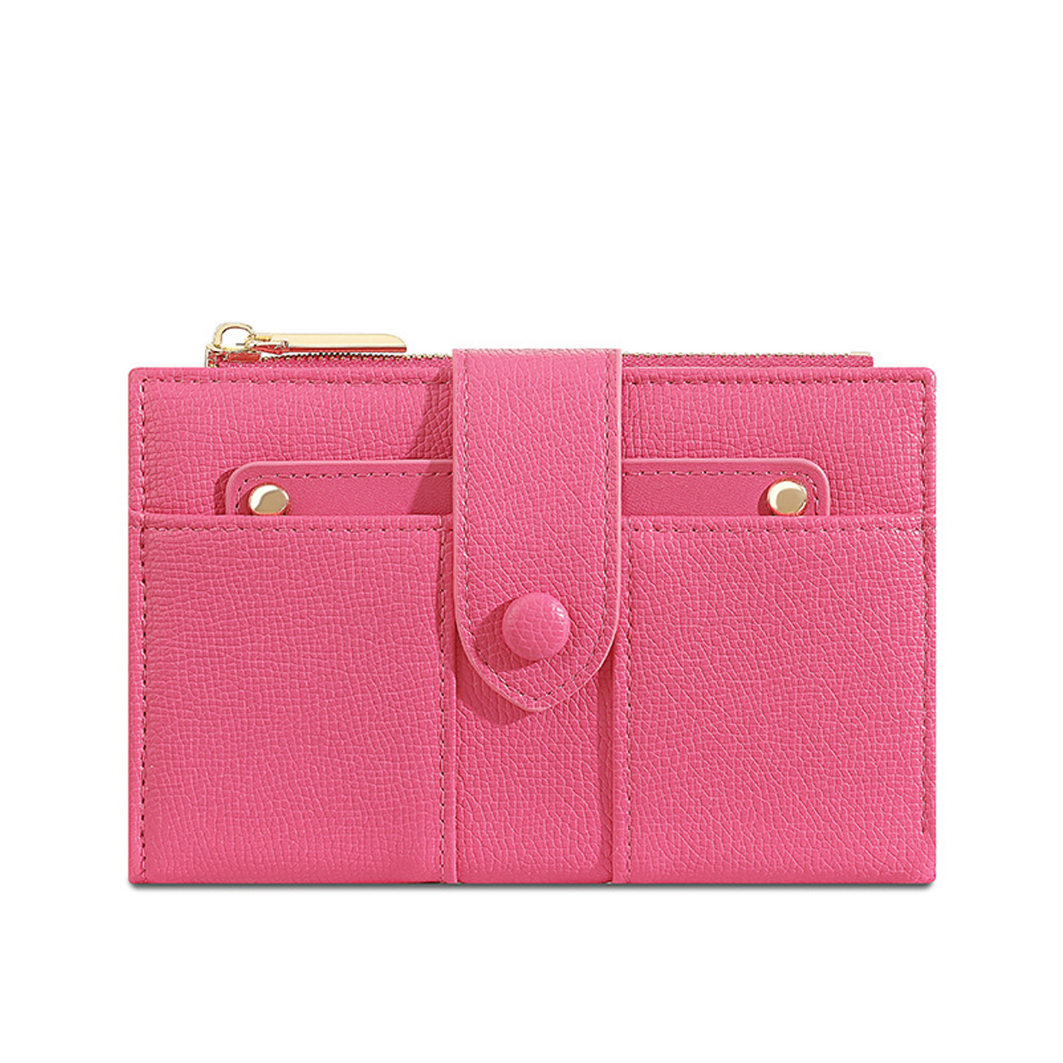 Stylish Women's PU Wallet - Foldable Card & Coin Holder 5