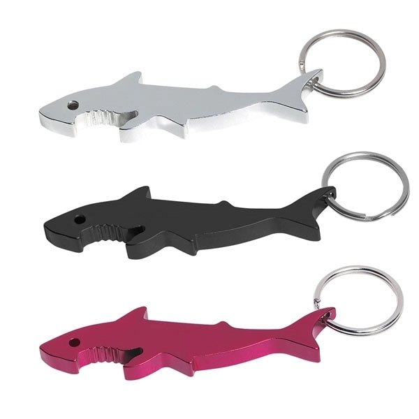 Shark Shaped Bottle Opener Keychain 2