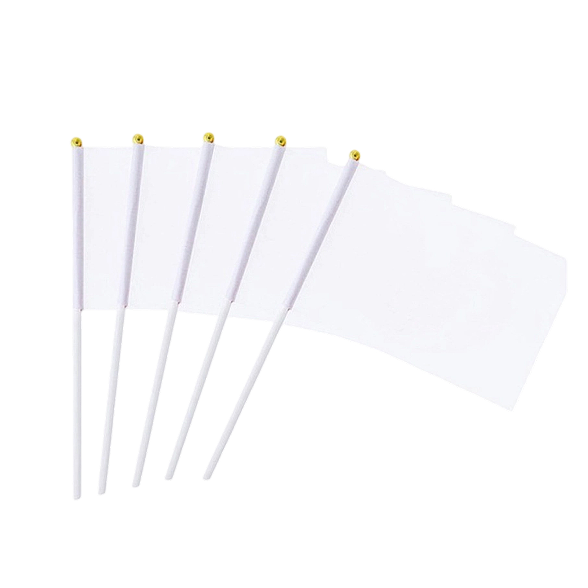 Terylene Hand Held Flag With Plastic Stick 5x8" 3