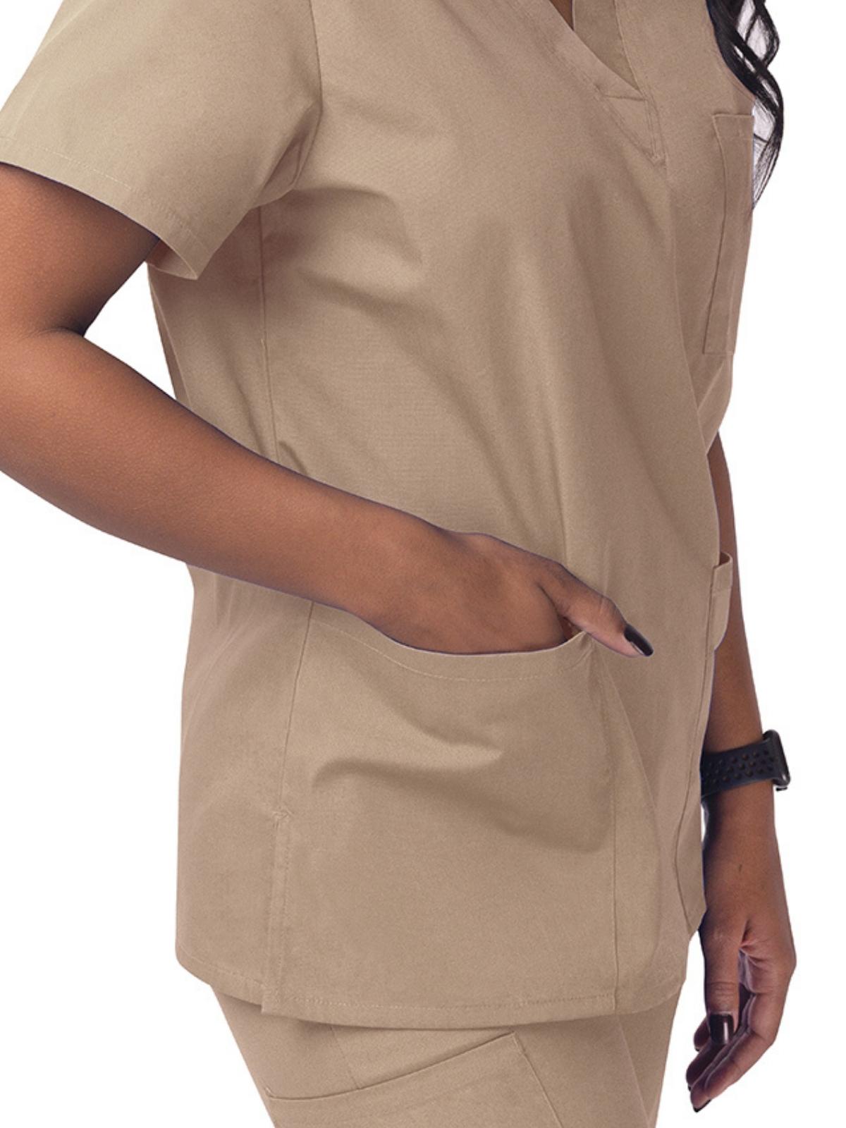 Adar - Sivvan - Unisex V-Neck 3 Pocket Top 26