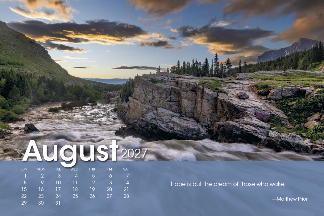 Triumph® Calendars Scenic Moments Large Desk Calendar 42