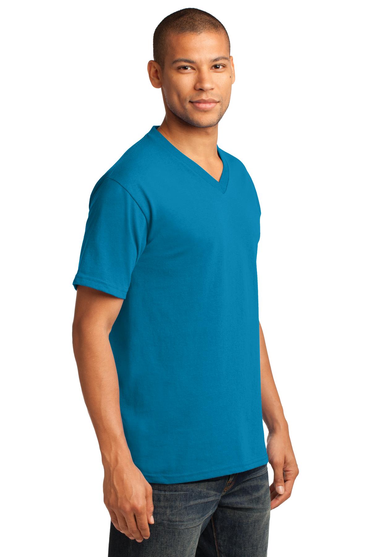 Port & Co Core Cotton V-Neck Tee. PC54V 59