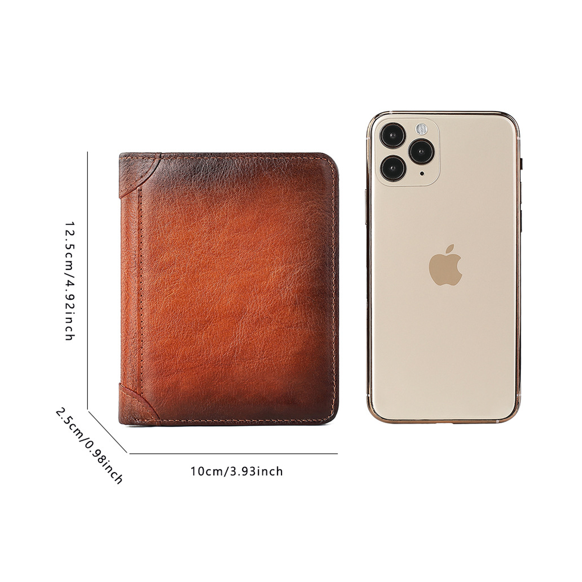 Anti-theft ultra-thin cowhide genuine leather 9