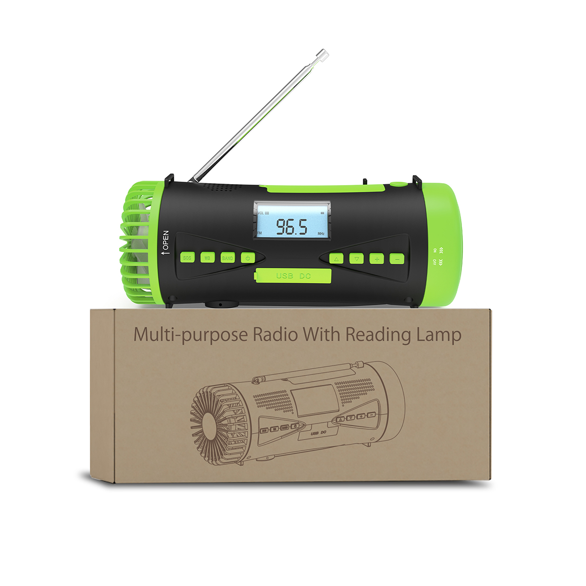 ResQ Emergency Hand Crank Weather Radio – AM/FM/NOAA, Camping Fan & 4000mAh Power Bank 5