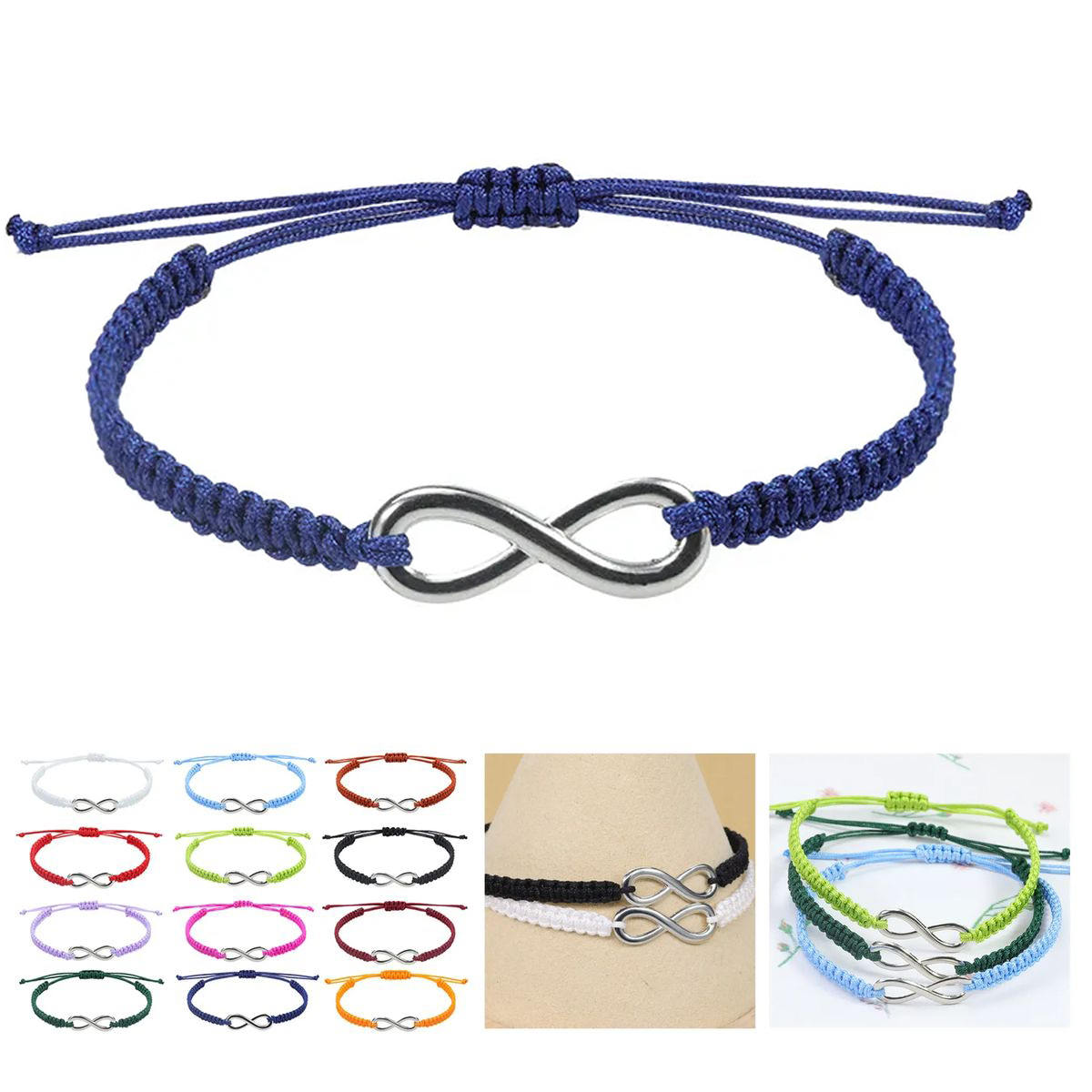 Woven Wristband with Stainless Steel Accent 10