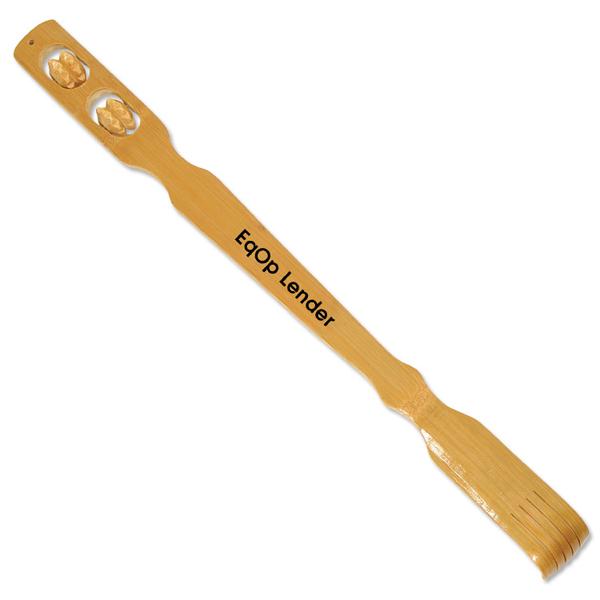 Wood Back Scratcher w/ 2 Massaging Rollers
