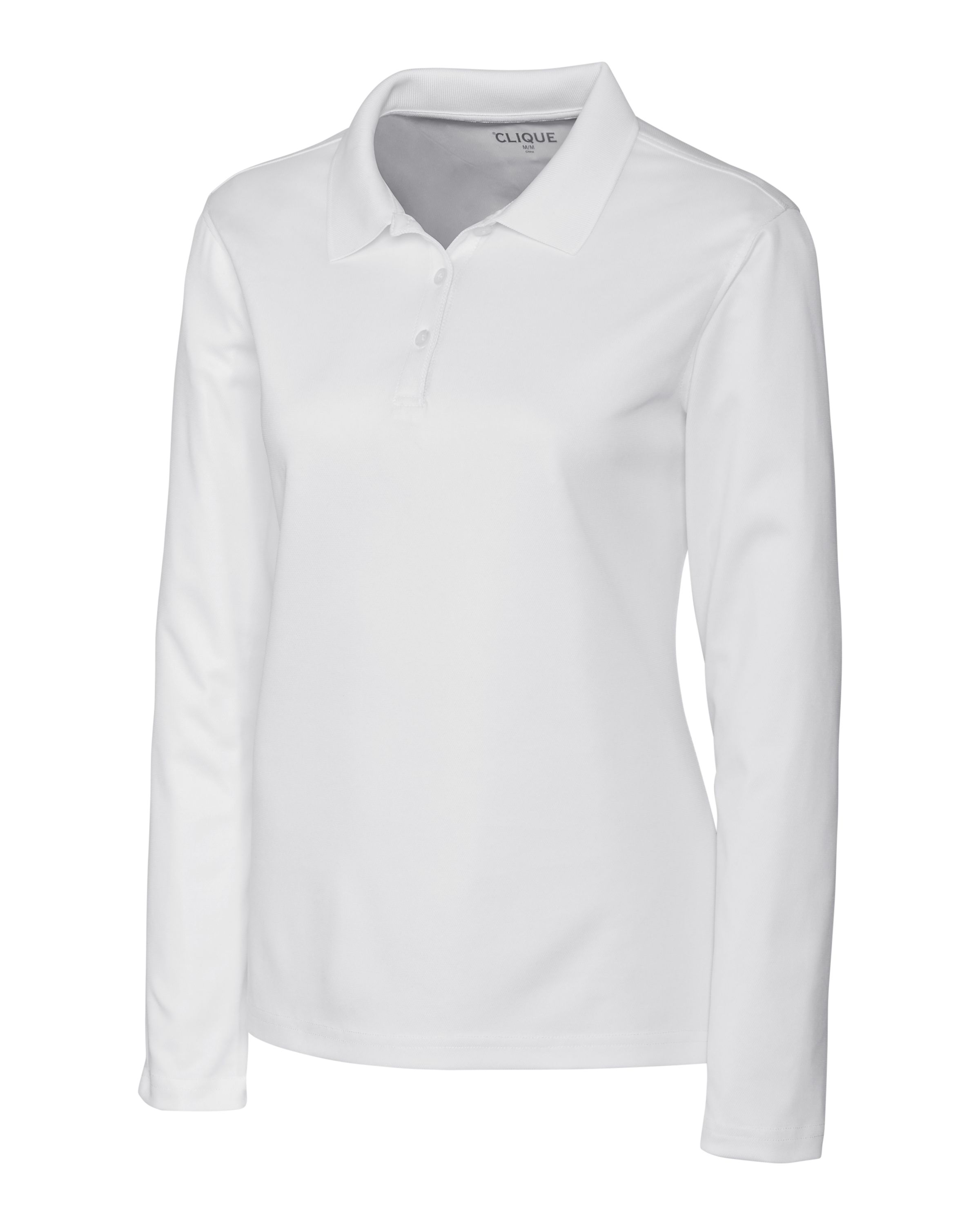 Clique Spin Solution-dyed Performance Pique Womens Long Sleeve Polo 54