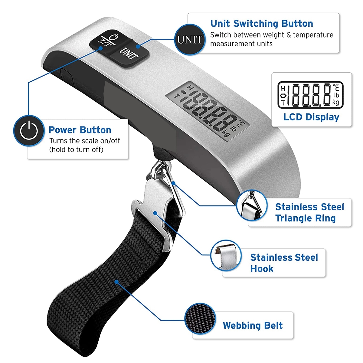 Luggage Scale Digital Portable Handheld 2