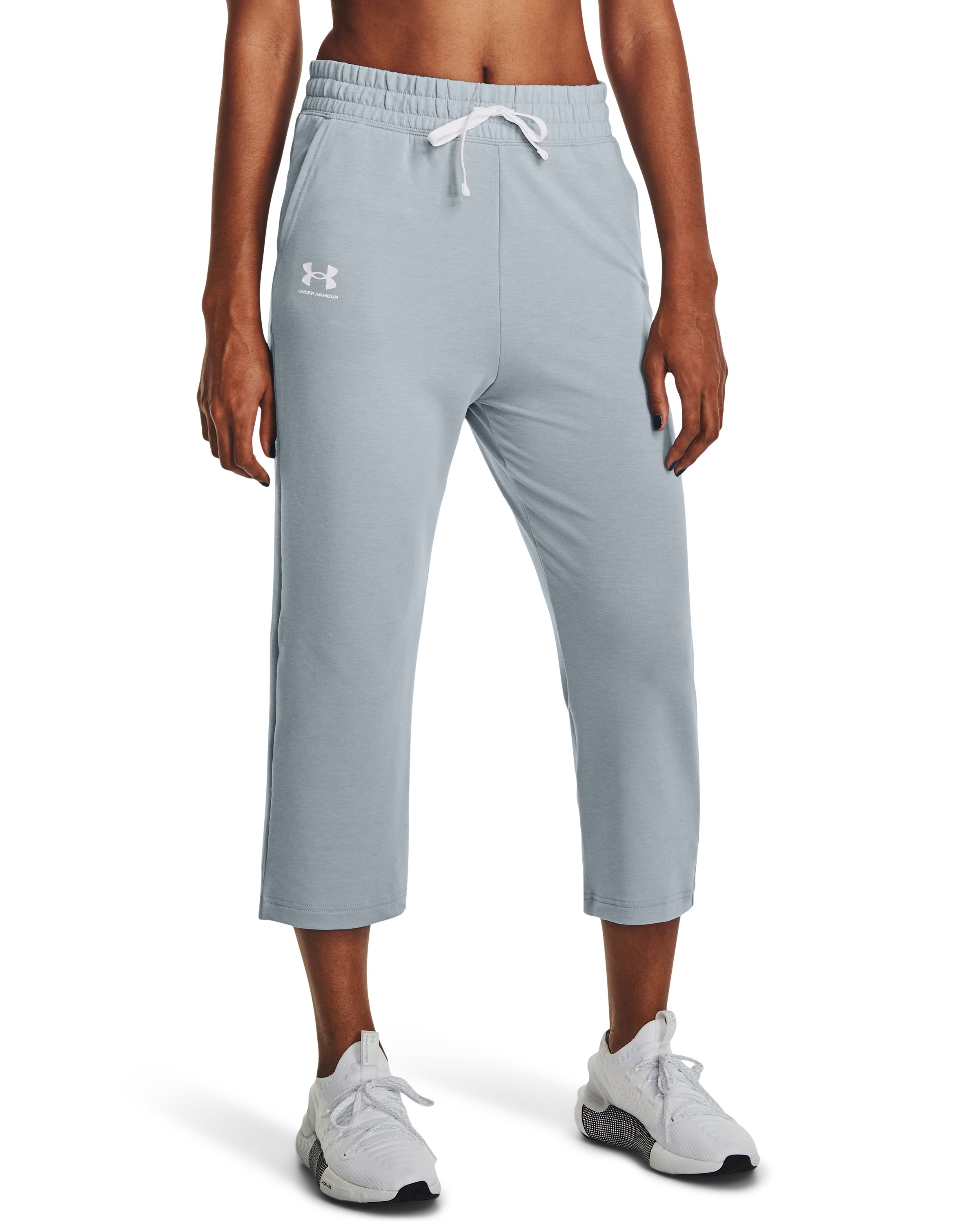UA Rival Terry Women's Flare Crop Pants 2