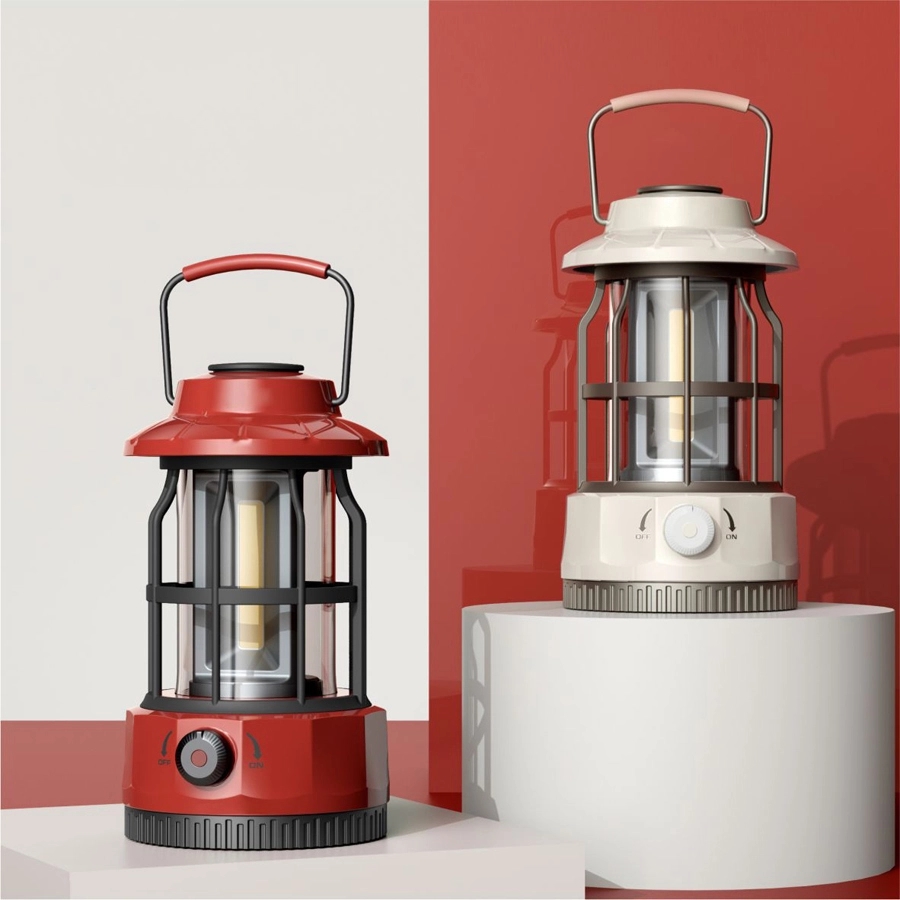 Retro Outdoor Camping Light Picnic Lantern AA/Li-ion Battery 4