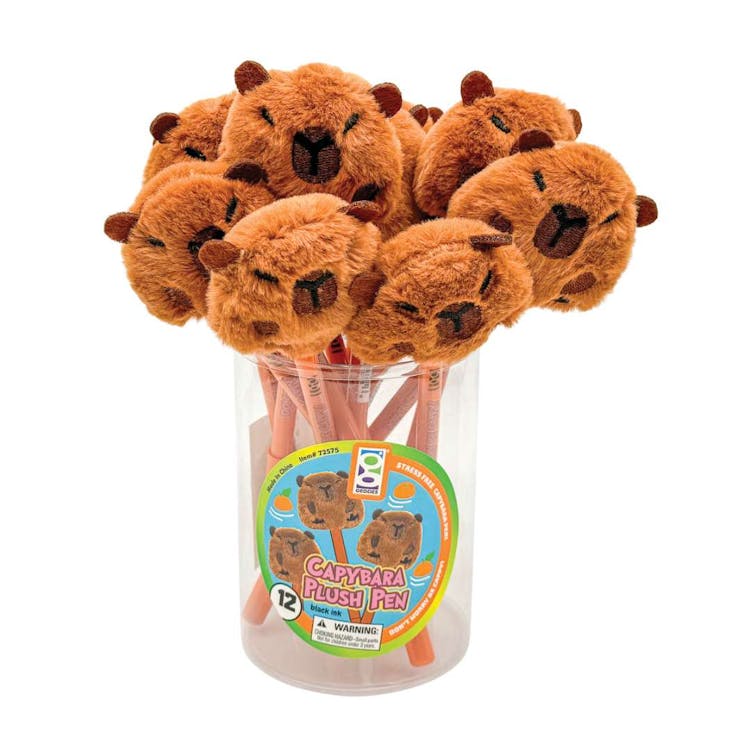 Capybara Plush Pens - Black Ink 1