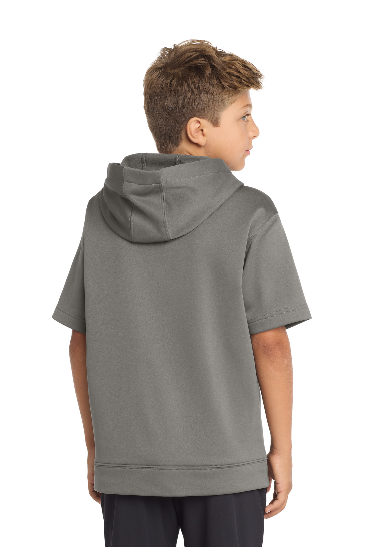 Sport-Tek Youth Sport-Wick Fleece Short Sleeve Hooded Pullover. YST251 13