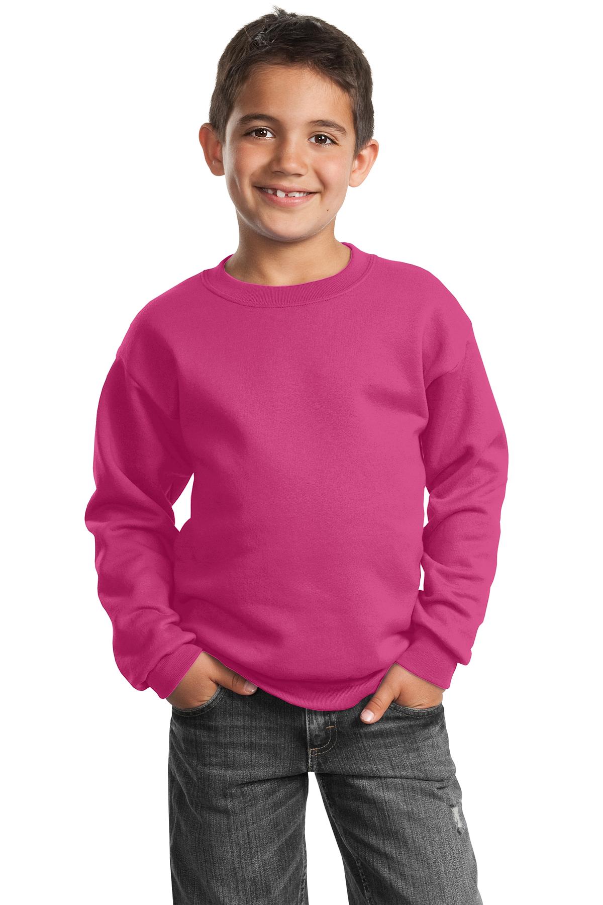 Port & Company® Youth Core Fleece Crewneck Sweatshirt 24