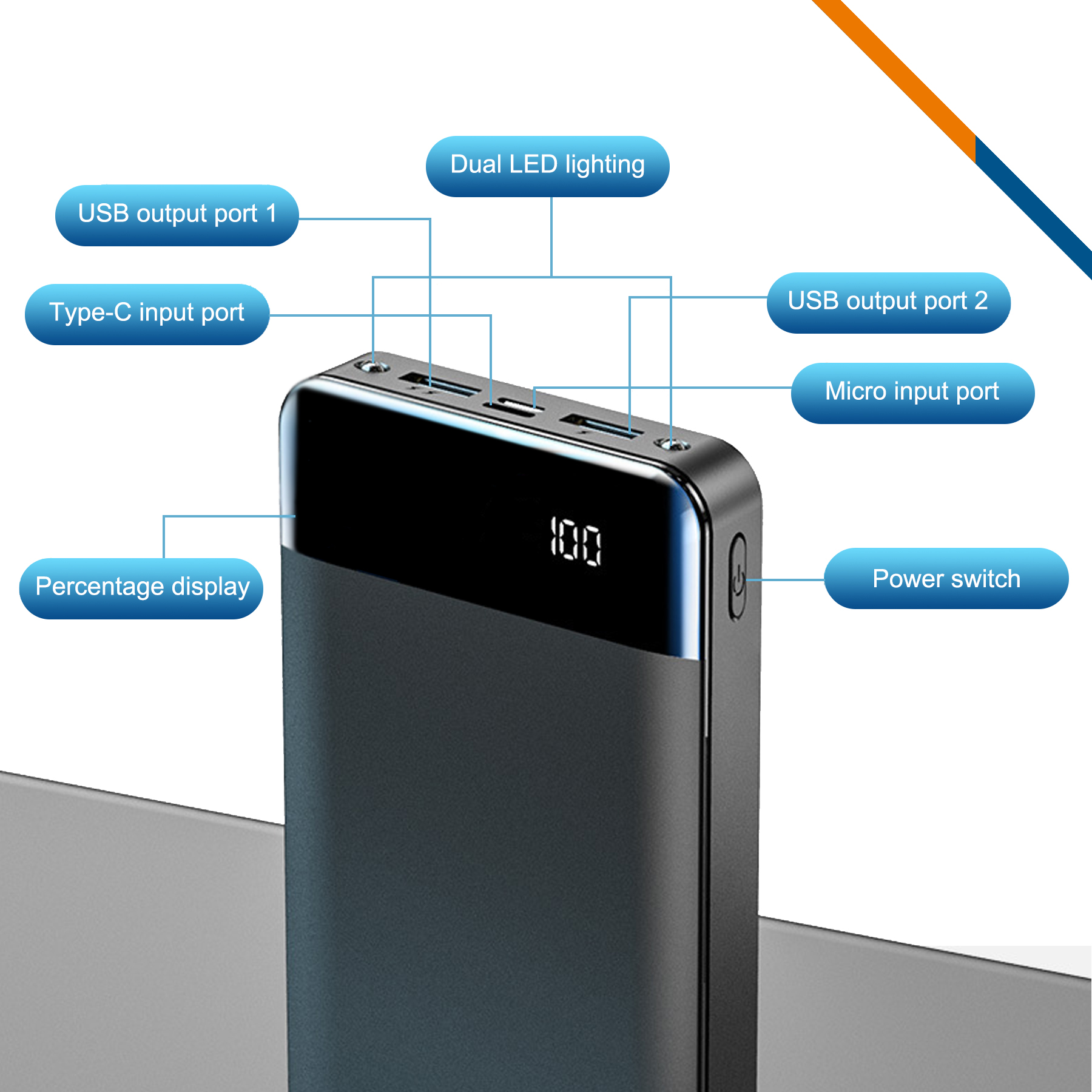 Fetach Power Bank - 10000mAh 4