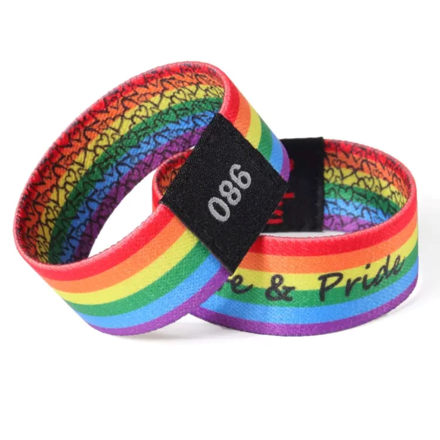 Full Color Sublimated Polyester Woven Label Wristband 2