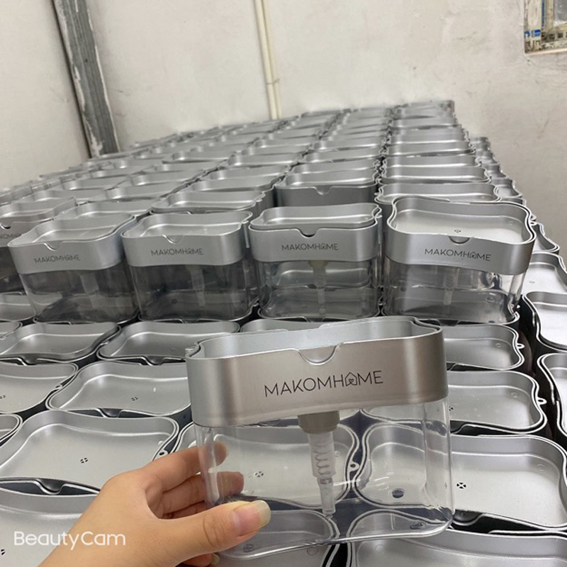 Sponge Holder Sink Dish Washing Soap Dispenser 13 Ounces 12