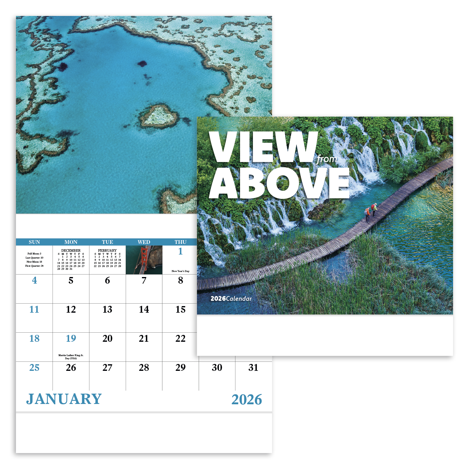 Good Value™ View from Above - Stapled Calendar 26