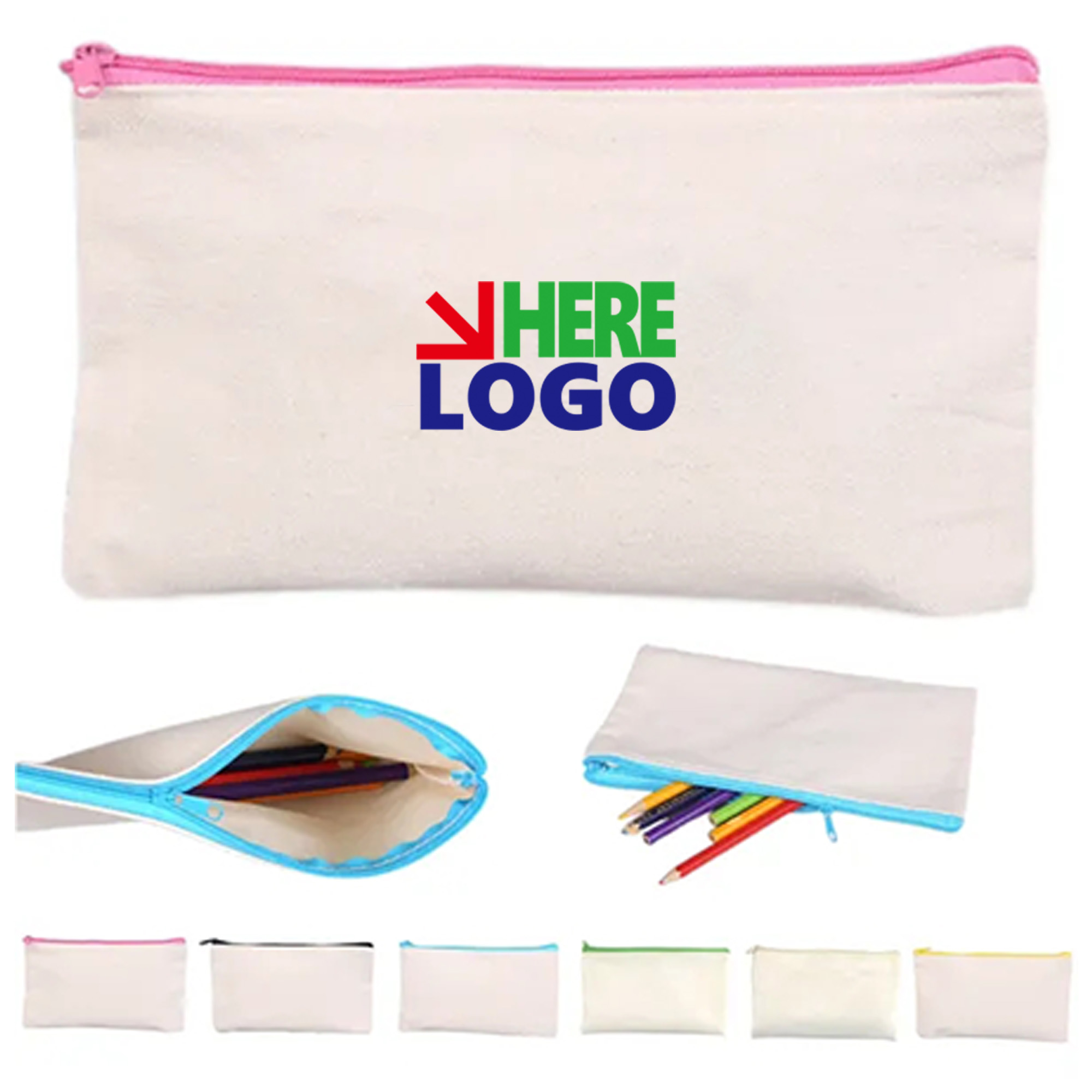 Zippered Canvas Pencil Case 1