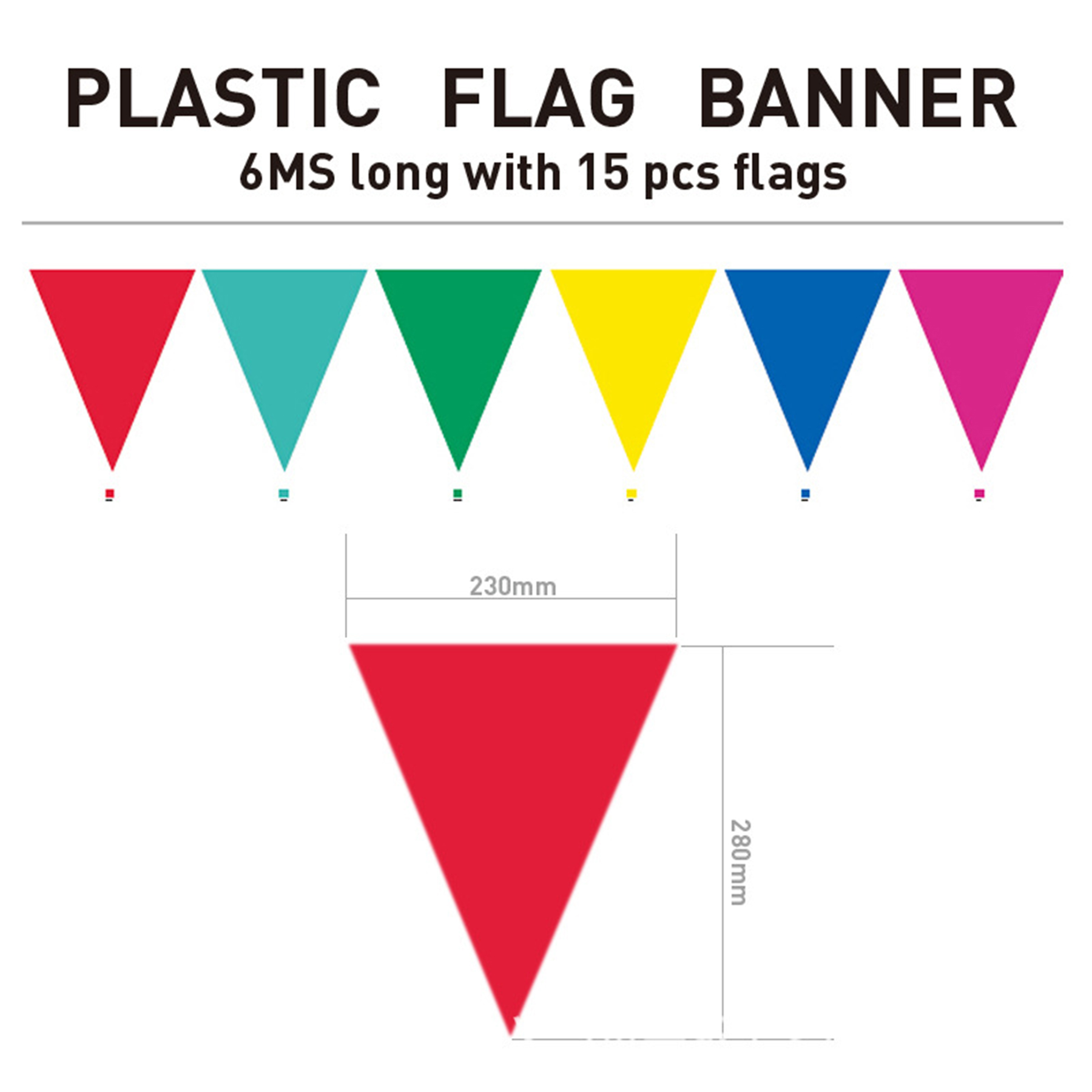 Colorful Pennant Banner Multicolor Bunting Triangle Flags 2