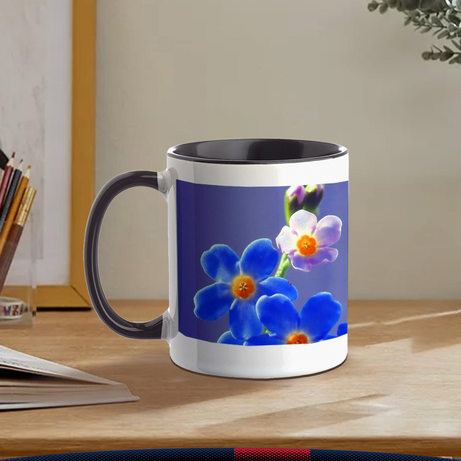 11 oz. Bright Two-tone Ceramic Mugs 8