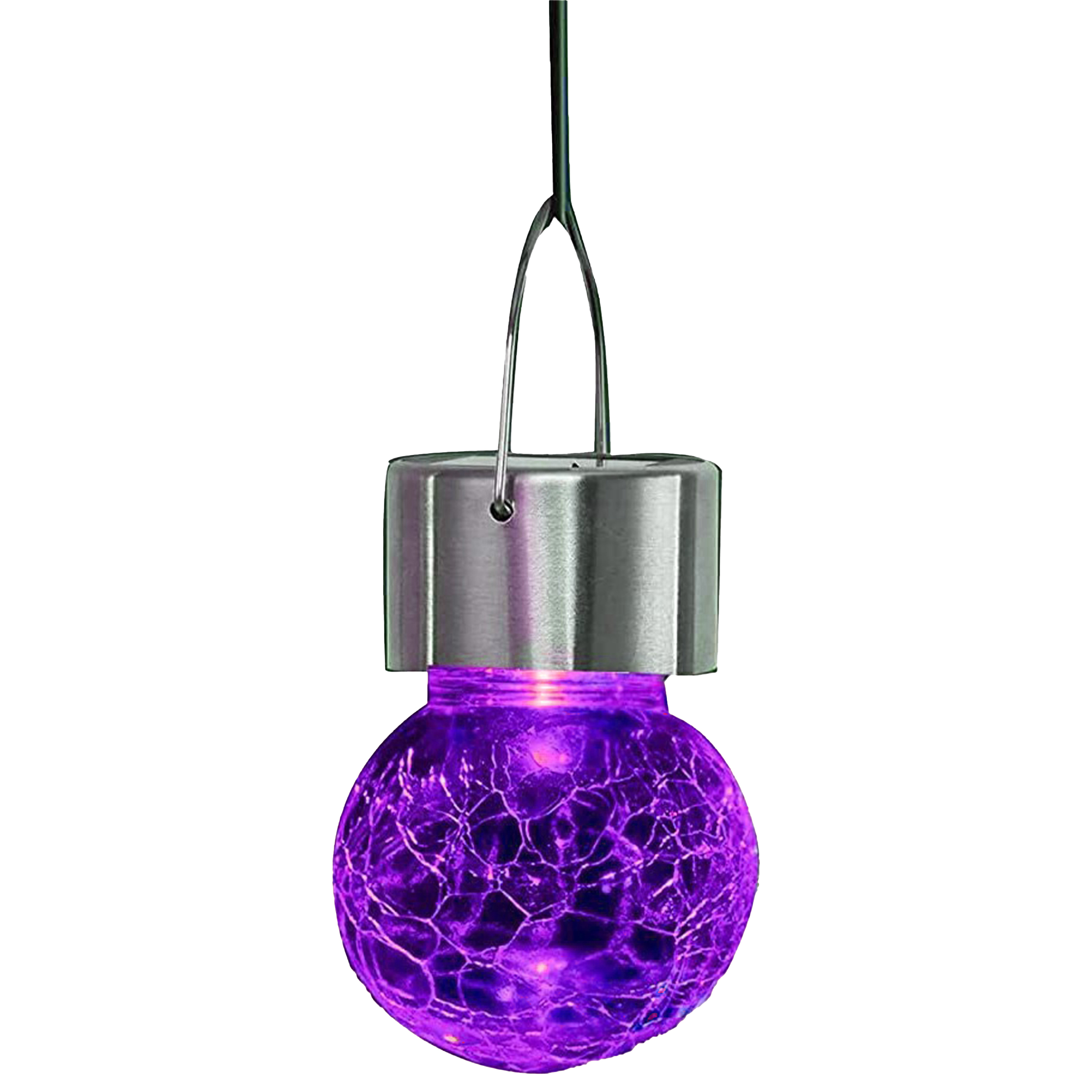 Glass Outdoor Hanging Cracked Ball Light 3