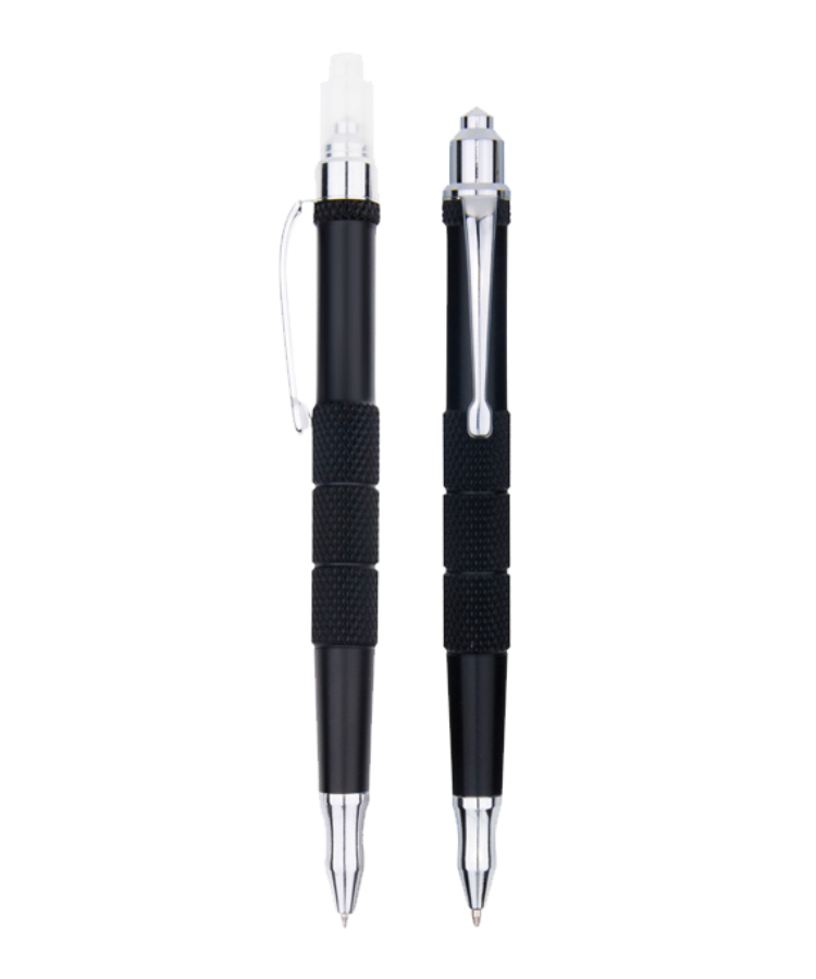 Union Printed - 2 in 1 Emergency Stainless Steel Tactical Pen 2