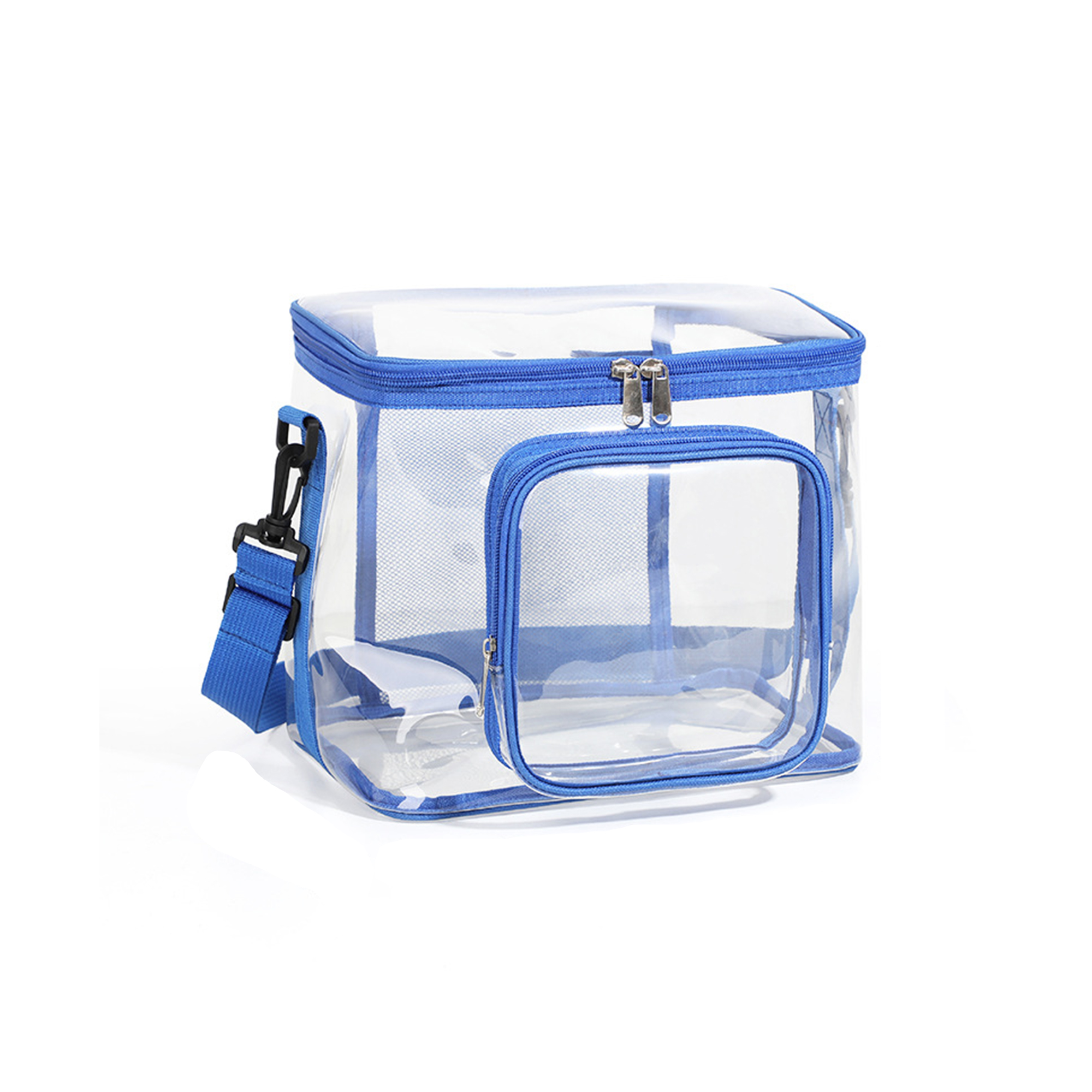 PVC Transparent Stadium Approved Crossbody With Zipper Pocket 7