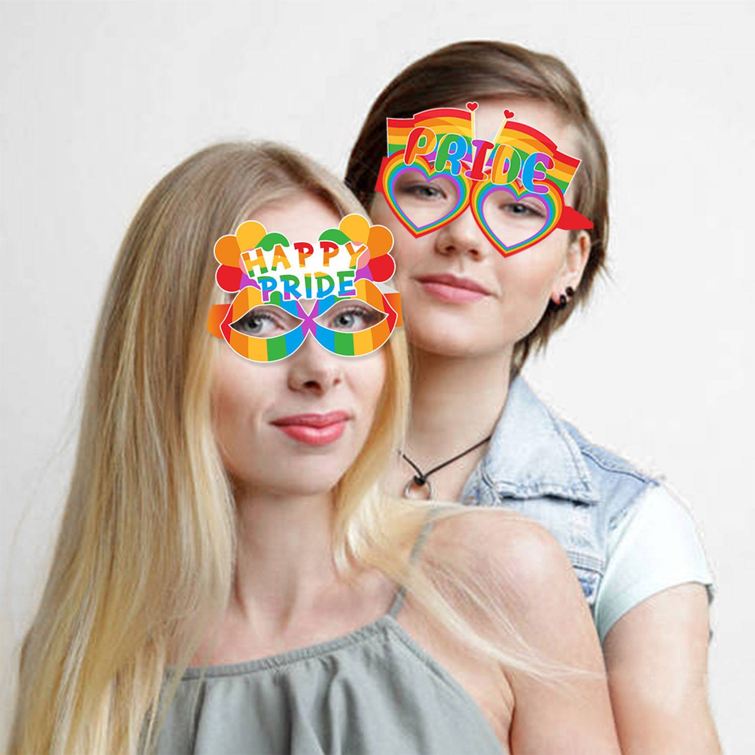 Rainbow Pride Paper Eyeglasses 3