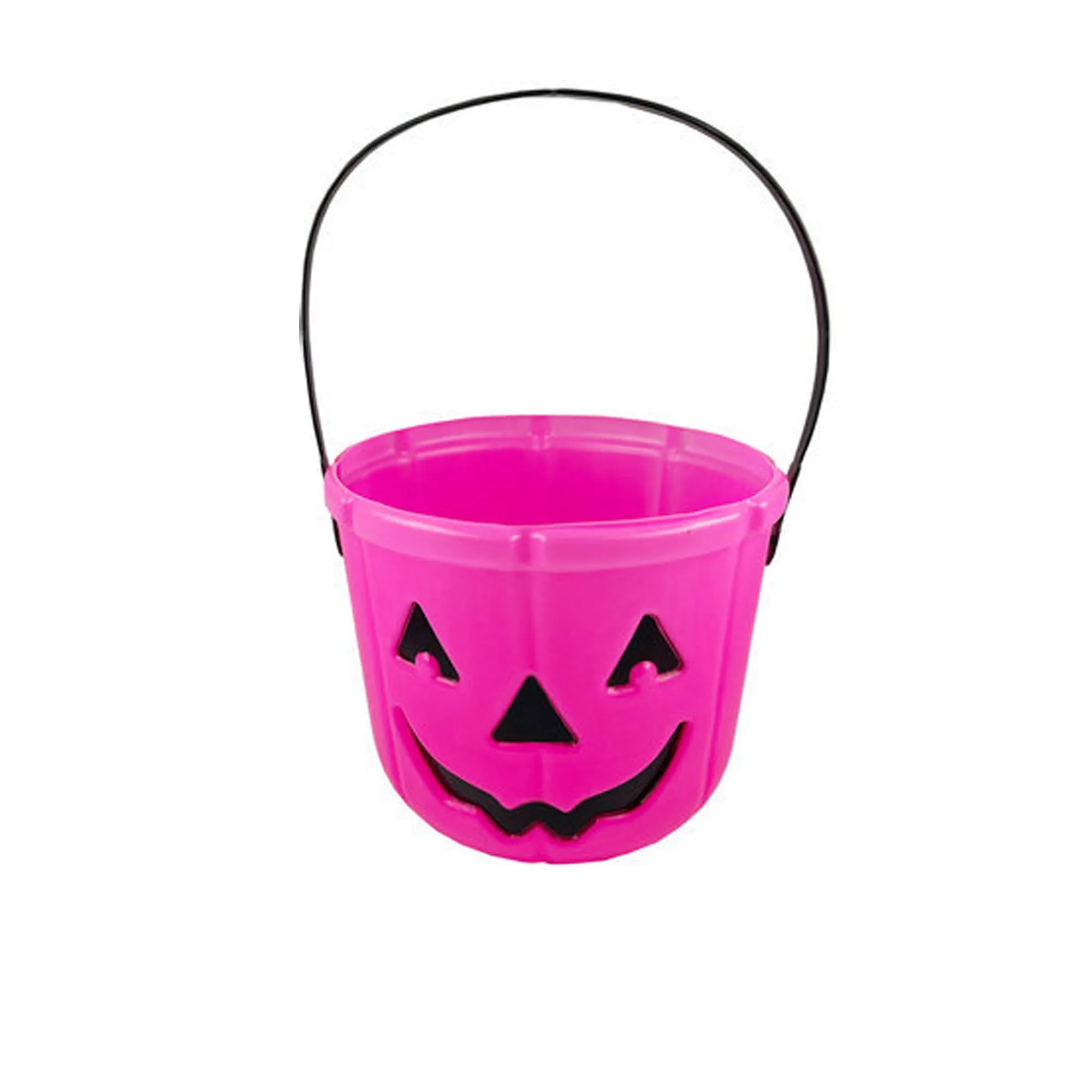 Halloween Plastic Pumpkin Bucket 7"L x 5.5"W 6