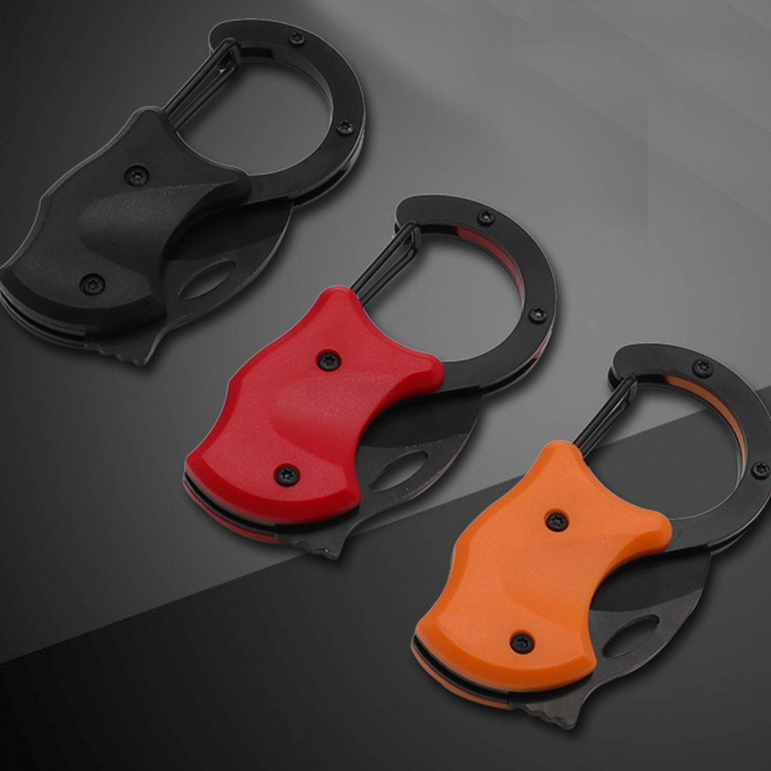 Camping Multifunctional Carabiner Folding Knife 3