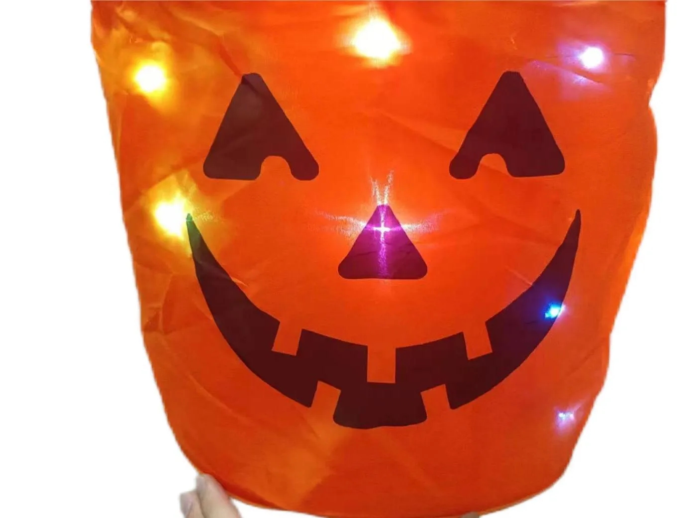LED Pumpkin Drawstring Bag 1