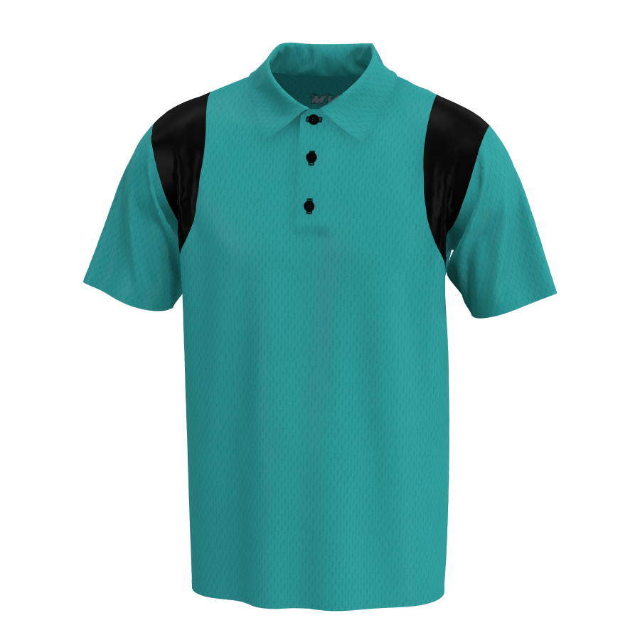 Contrast shoulder polo shirt 2