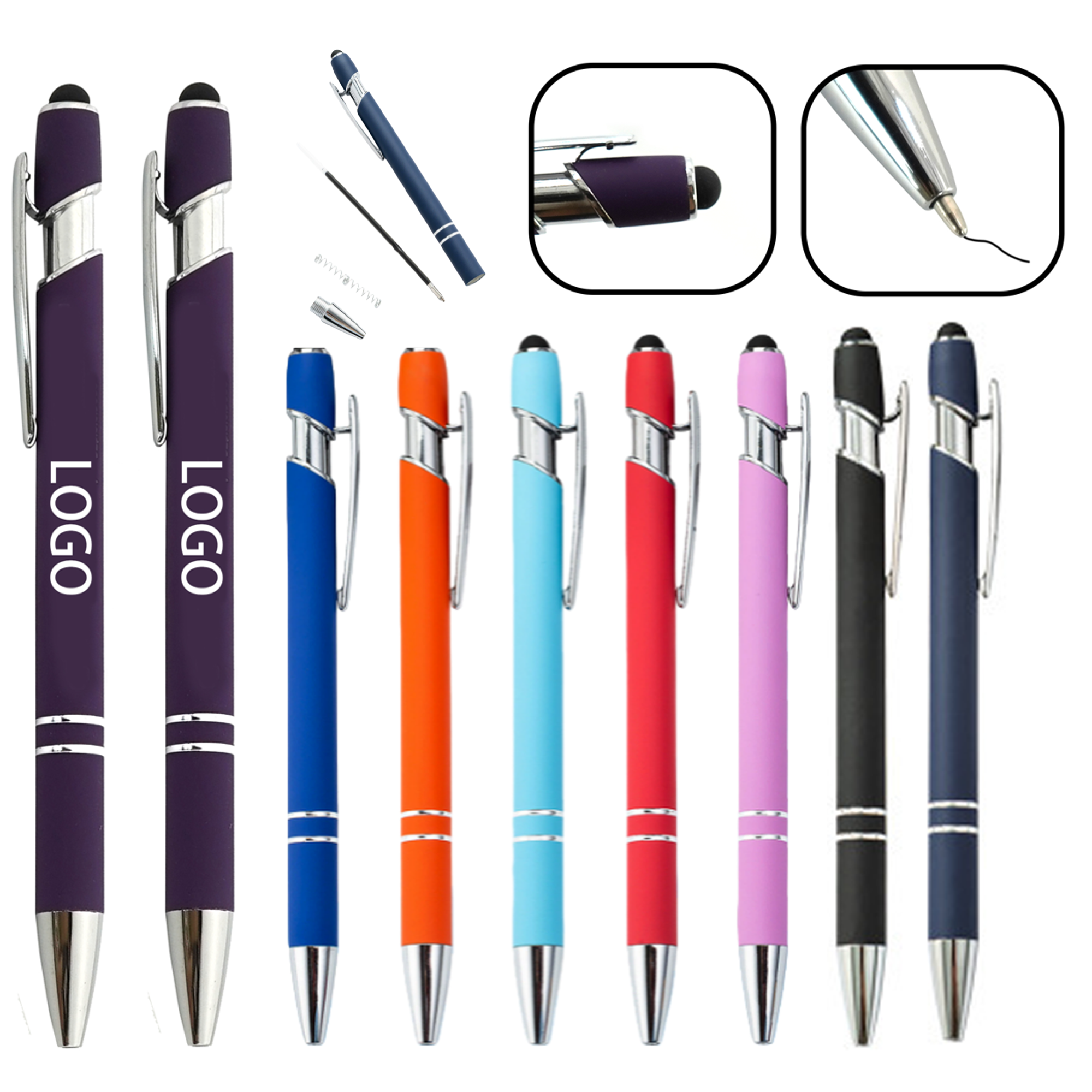 Metal Stylus Pen with Soft Touch Grip 2