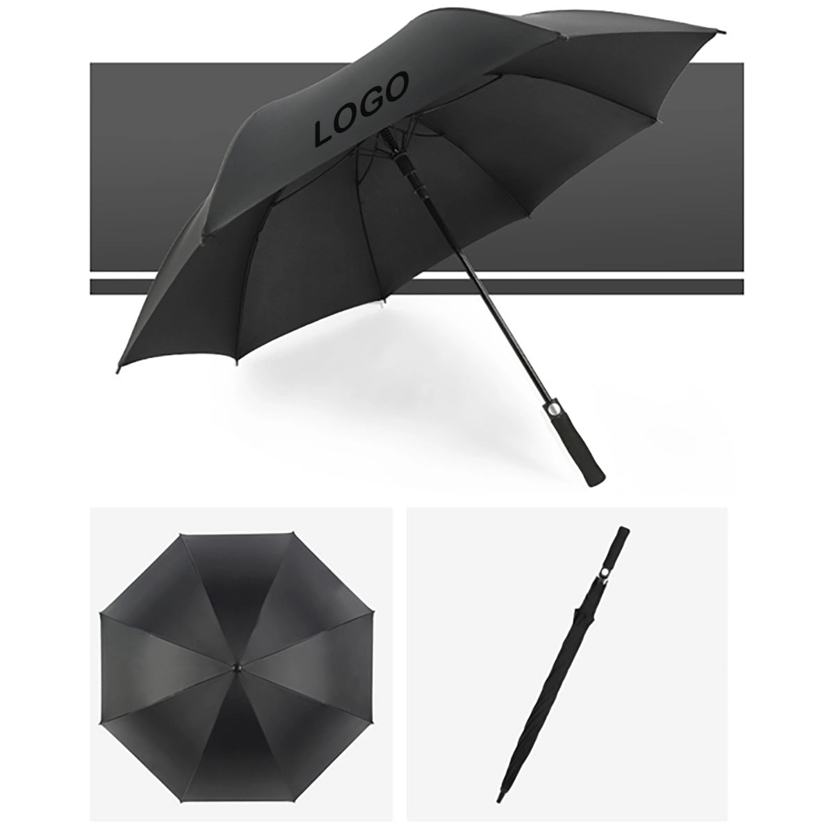 Automatic Open Large Windproof Umbrellas 5