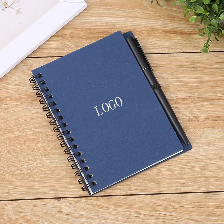 Portable Spiral Notebook With Pen 5
